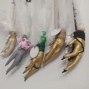 Chickenfoot protection Hoodoo voodoo spell dried hanging decal - options 1-5